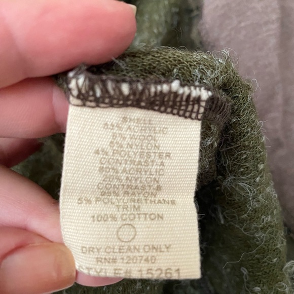 Mystree Open Front Boucle Boho Sweater Cardigan hoodie Crochet detail Women’s M - Picture 12 of 14